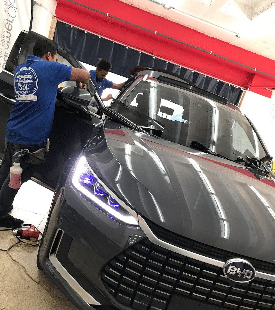 Instalación de papel ahumado SummerGlass en Ciudad de Panamá