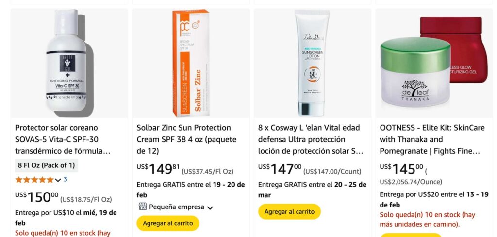 Protectores solares